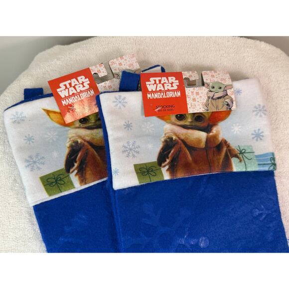 Star Wars Mandalorian Grogu Christmas Stockings Bundle NWT - Picture 2 of 6